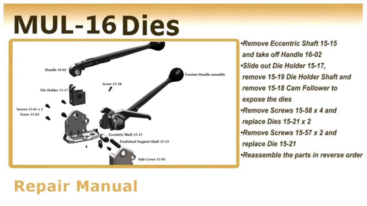 How to change Dies on MUL-16