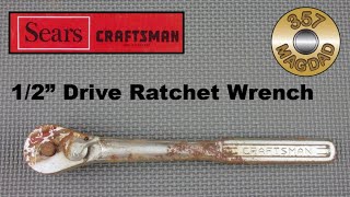 Hand Tool Restoration  Craftsman 1/2' drive 'v' Series Ratchet Wrench