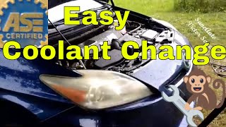 Prius coolant antifreeze change step by step