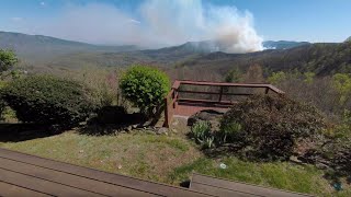 Multiple fire crews battling wildfire in McDowell County