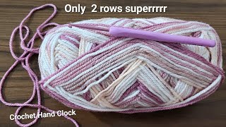 Only 2 rows ⚡My friends will love this simple and beautiful crochet pattern.