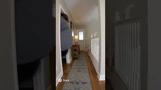 A Big Man Running Around The House