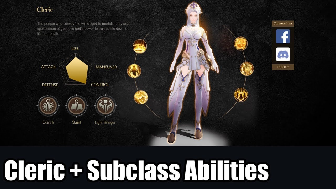 World of Kings - Cleric | Exarch | Saint | Lightbringer - Abilities