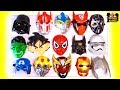 Aksi Superhero Mencocokan 10 Kostum Dengan Banyak Topeng-Ultraman Spiderman Bumblebee Power rangers