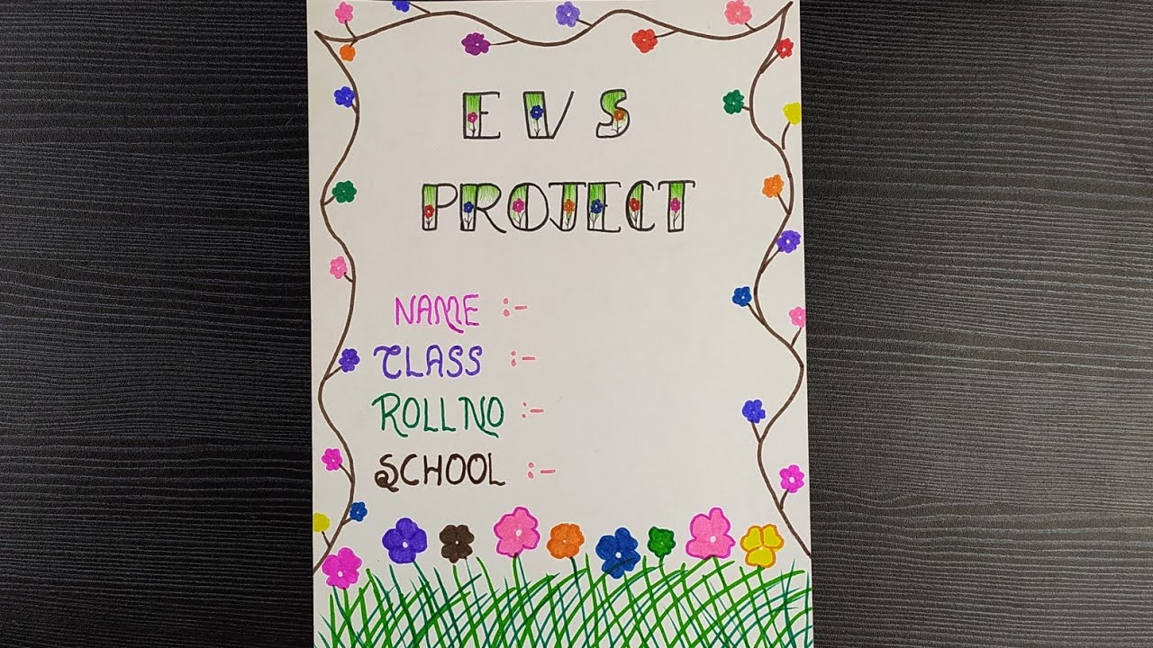 evs assignment front page design