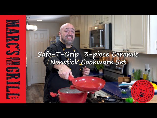 Safe-T-Grip 9.5 Ceramic Nonstick Deep Fry Pan Set - 20803460