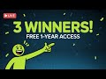 Educative Giveaway Winner Announcement LIVE | 3 Free 1-Year Subscriptions
