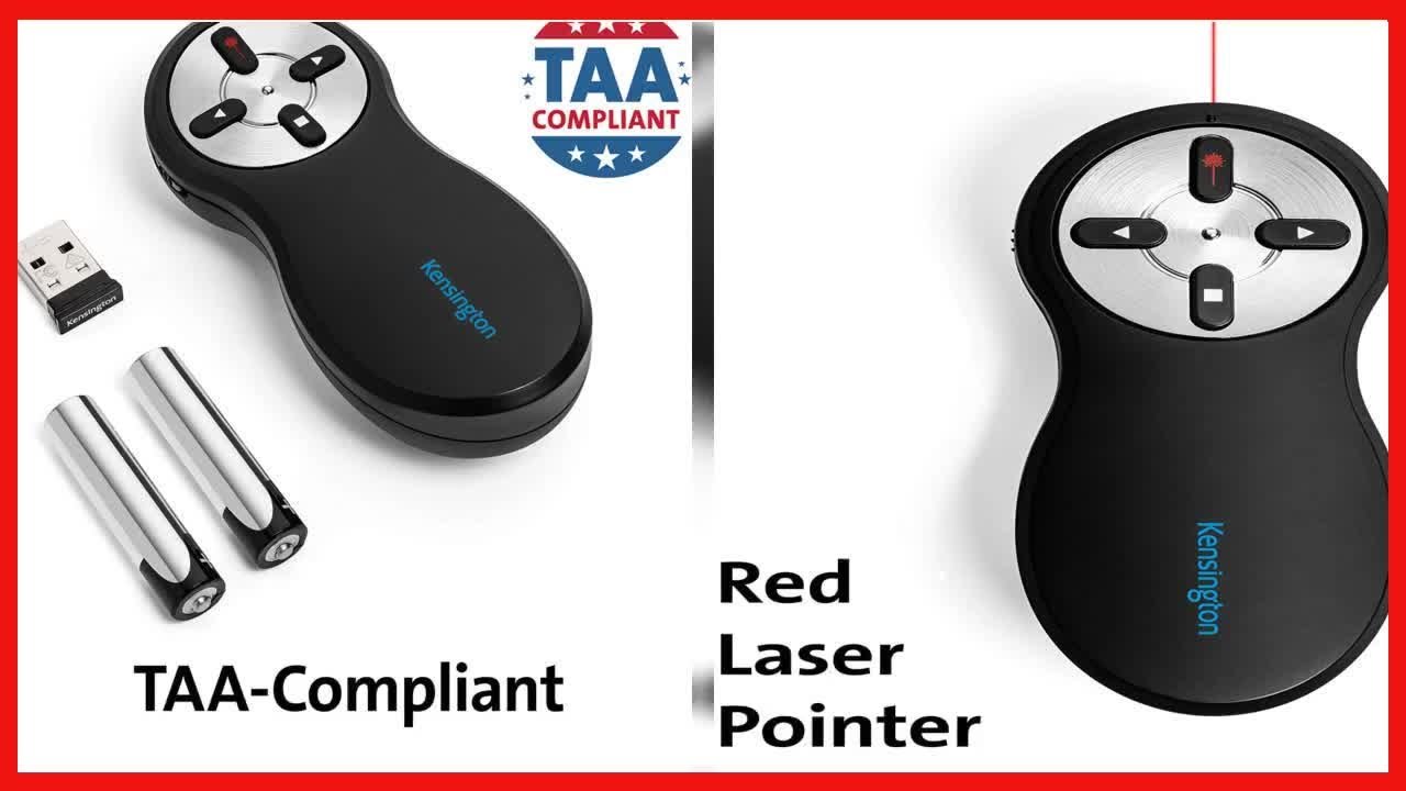 This Is a Kensington Wireless Presenter With Red Laser Model K33373US