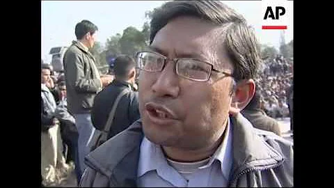 Maoist protest against King's comments justifying his seize of power in 2005 - DayDayNews
