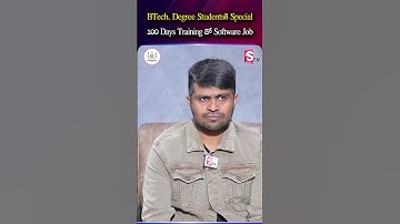 BTech, Degree Students కి Special100 Days Training తో Software Job | Codegnan |#Technologies
