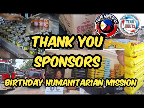 MARAMING SALAMAT PO SA MGA SPONSORS #teamkaagapay #charity #humanitarian