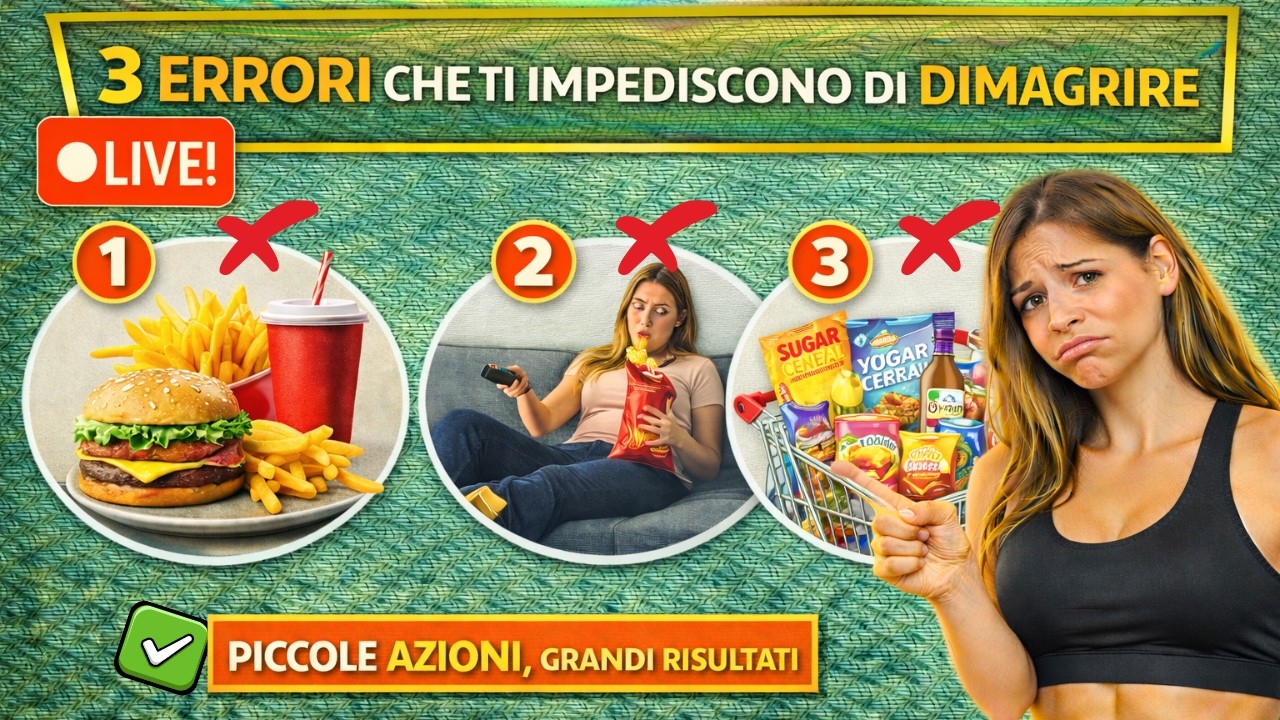 3 errori che ti impediscono di dimagrire 🍲