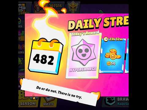 482 Login Days 🫡 #brawlstars #shorts