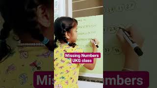 Maths Activity Missing Numbers for kids UKG class
