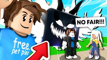 BULLIED By Adopt Me Girl NOOB DISGUISE TROLLING With SINISTER Lord 2.0 In BubbleGum Simulator Roblox