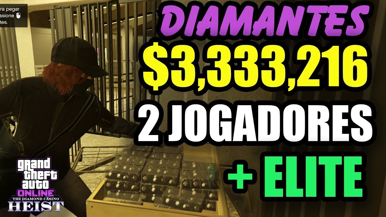 GTA V Online Diamantes $3,333,216 com 2 Jogadores + Elite