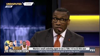 Undisputed | Shannon Sharpe react to Warriors small underdog again in Gm 2; TOR: 3-0 vs GS this year