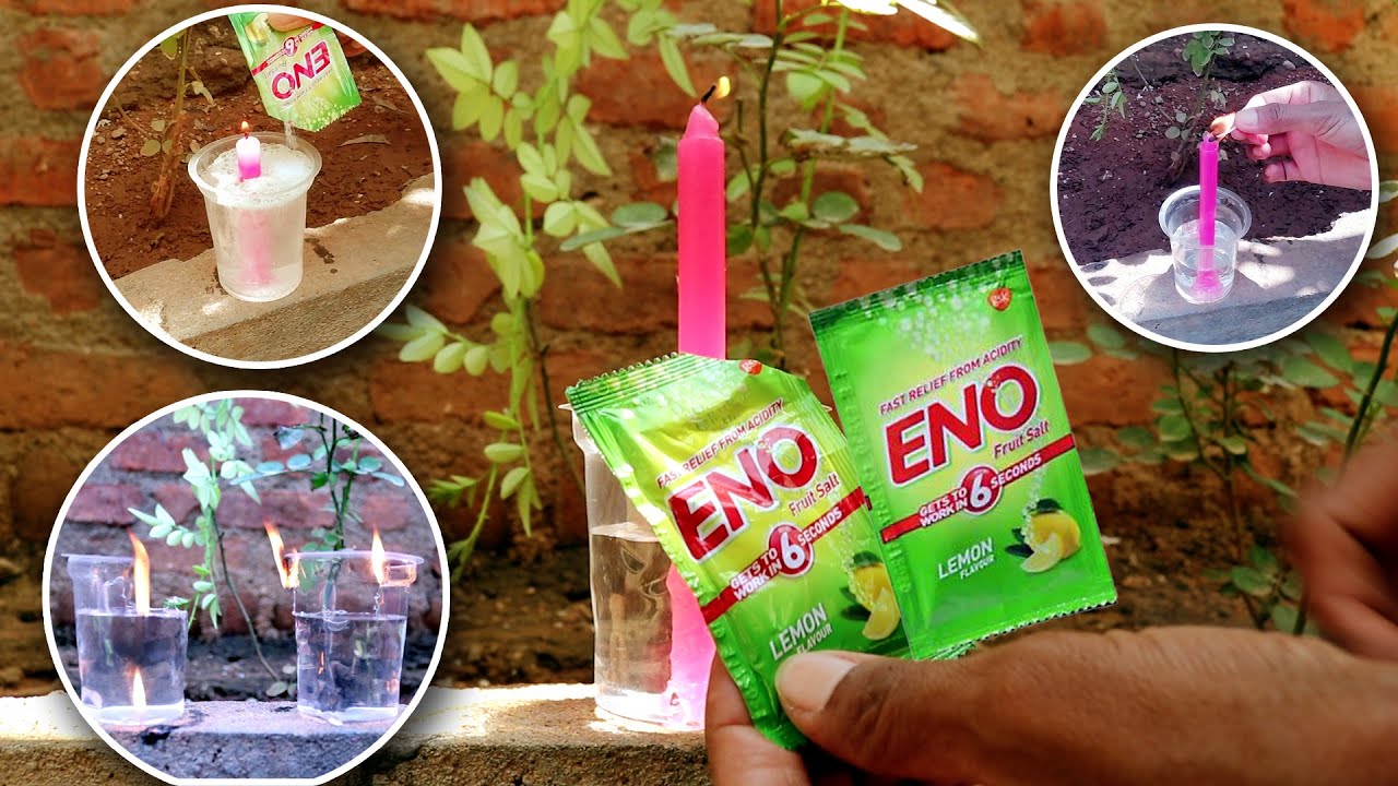 ENO Experiments vs Fire Candle Science Experiments !  Experment ENO ! Eno Reaction !  Brain Puzzle