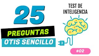 OTIS sencillo  Test de inteligencia  25 preguntas y respuestas  Trivia IQ #2