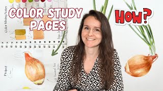 How to Make Color Study Pages