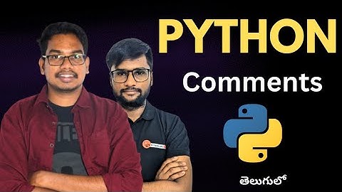Comments in Python Telugu