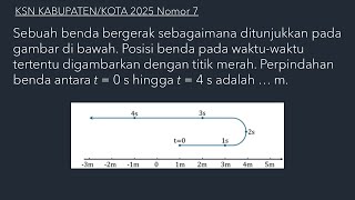 An object moves as shown in the figure below. The position of the object in #OSKFisika2025