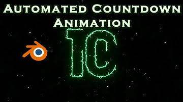 Automated Count-down Animation with an Electric Effect - Blender Tutorial