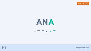 Ana In Morse Code