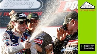 Keselowski gives impromptu interview of Blaney in Victory Lane