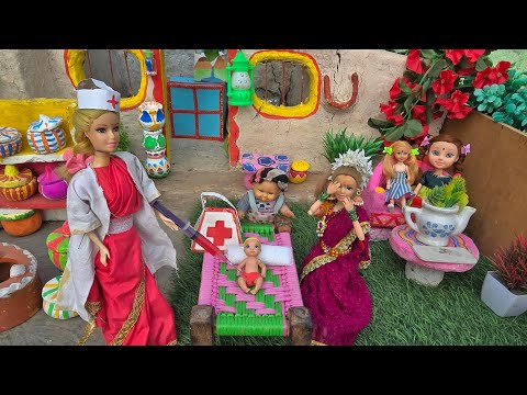 Barbie Doll All Day Routine In Indian Village/seeta Ki Kahani Part -245/Barbie Doll Bedtime Story||