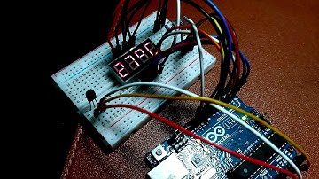 TMP36 and 4 digit 7 segment with Arduino Uno