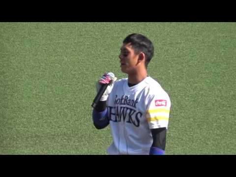 九鬼隆平くん 若鷹スピーチ (2017.05.14)