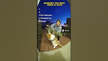 Top 5 Cats Caught on Doorcam Using Guns 😼🔫 | GenPawsForge AI Funny Shorts