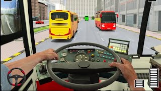 City Moto Coach Bus Simulator: Passenger Bus Games - Android Gameplay | Bus Driving Game screenshot 1