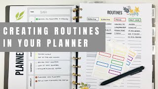 How To Create Routines In Your Planner