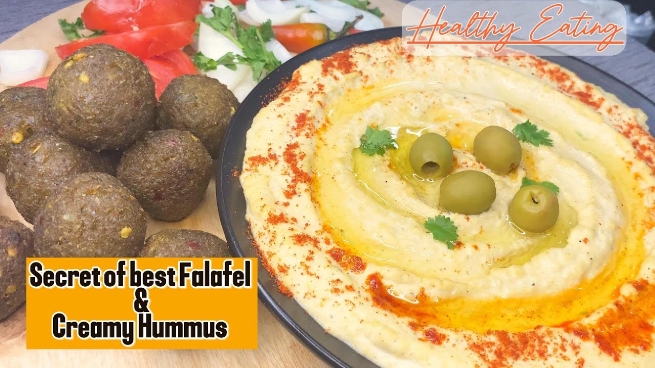 Crunchy Falafel & Creamy Hummus Recipe | Homemade Falafel And Hummus Recipe | Mediterranean Recipe