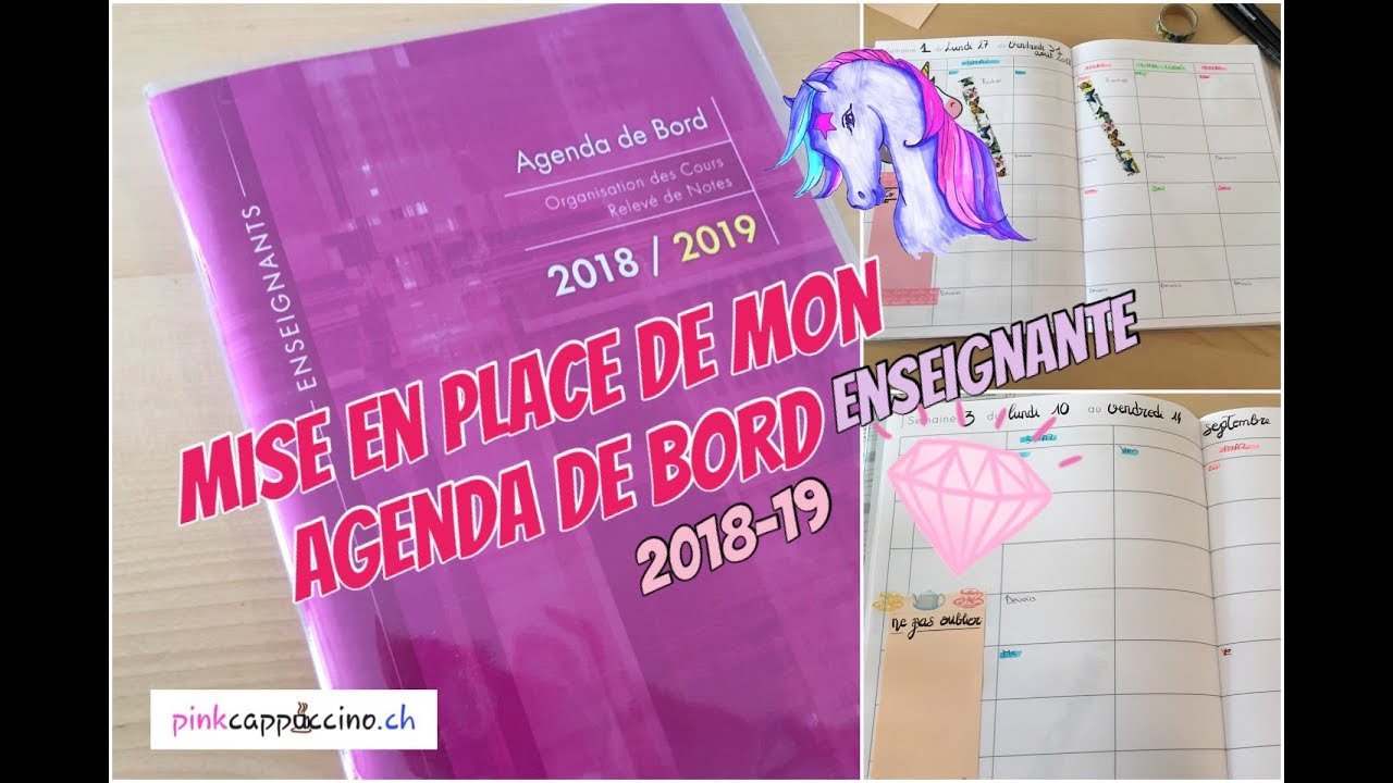 ✏️ Agenda de bord de l’enseignante : préparer la rentrée 2018-19