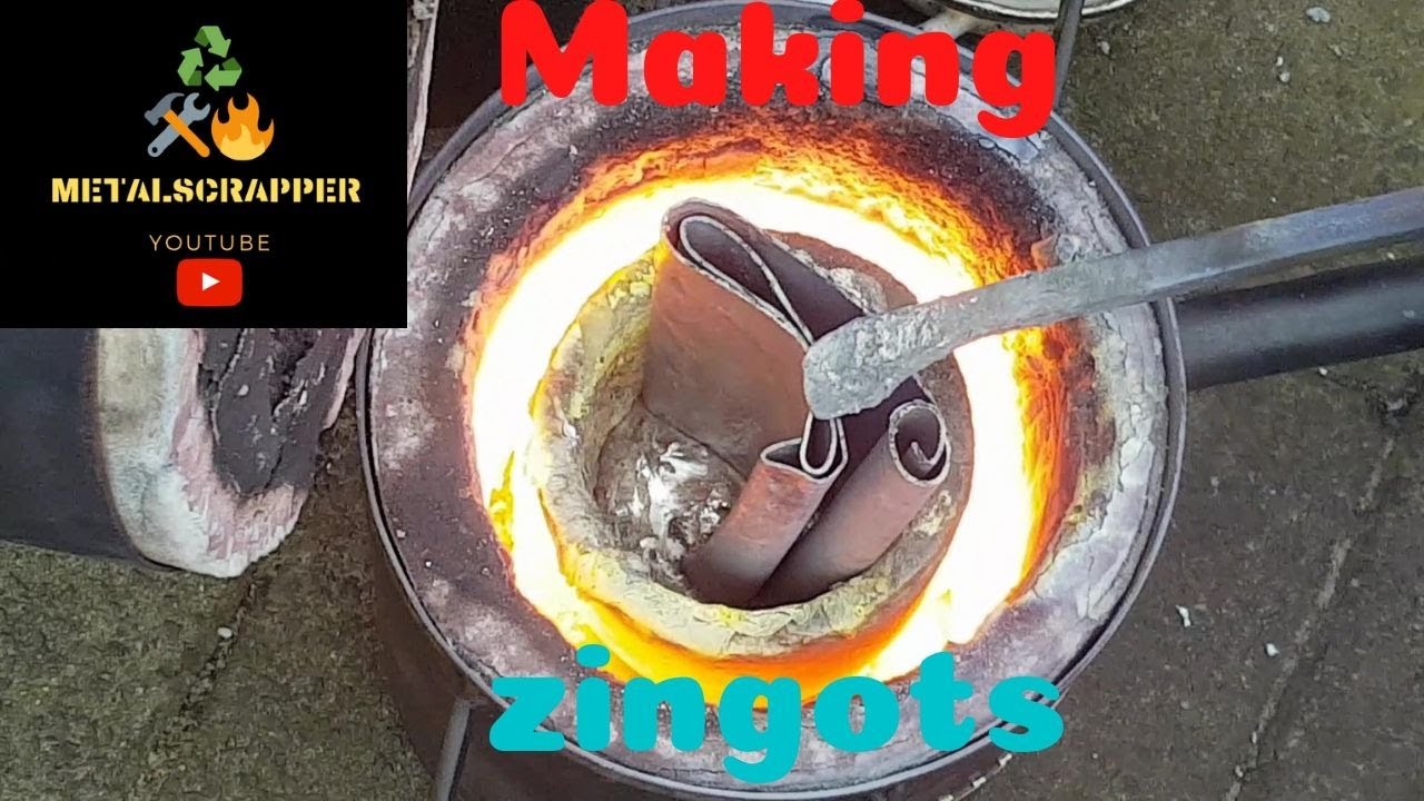 First ever melting zinc Zingots Devil YouTube