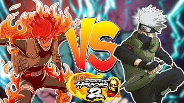 Naruto: Ultimate Ninja Heroes 2 - The Phantom Fortress (PSP) Gemplay (ppsspp) Kakashi vs Gai