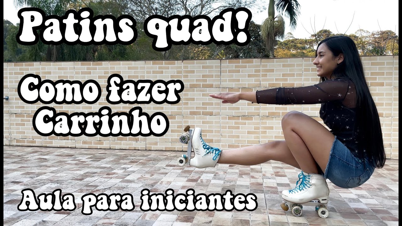 AULA DE PATINS PARA INICIANTES #6 COMO FAZER CARRINHO - MANOBRA FÁCIL DE PATINS QUAD