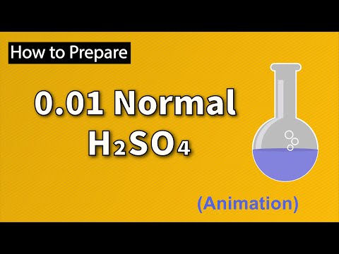 Video 0.01N solution of h2so4 | 0.01 normal solution of sulfuric acid | 0.01 M solution of h2so4 - youtube