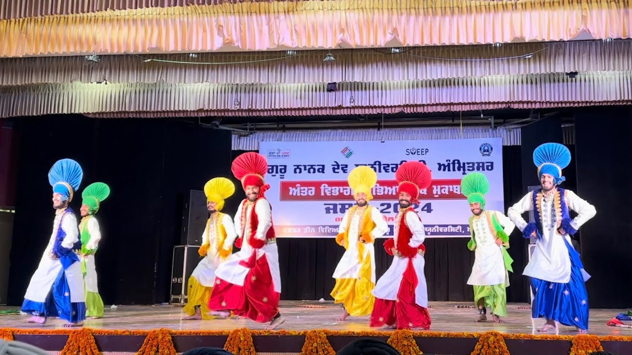 Jashan’24 | Bhangra Performance by Dept of Electronics 🔥Guru Nanak Dev University Amritsar 