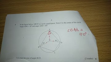 ANGLE PROPERTIES OF A CIRCLE
