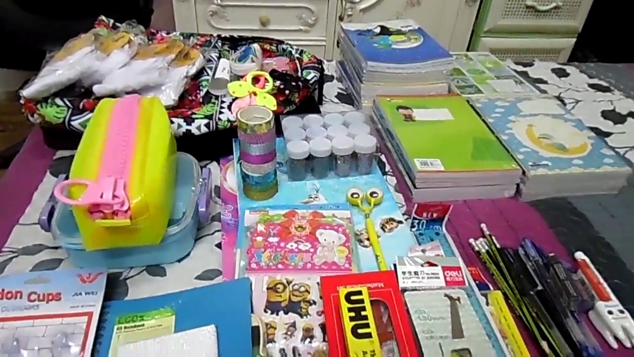 مشتريات الاداوات المدرسية لفروحة كل عام وحضراتكم بخير