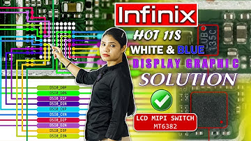 Infinix Hot 11S White & Blue Display Graphic Solution #mobilerepairing #infinix