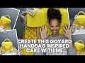 Let’s make a Goyard inspired designer handbag cake.