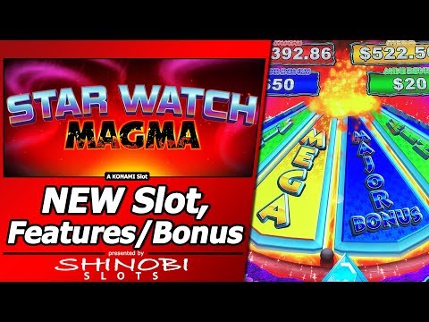 Star Watch Magma Slot - New Konami game, with Features and Free Spins Bonuses