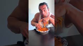 Bacon Hair eats pasta hair
