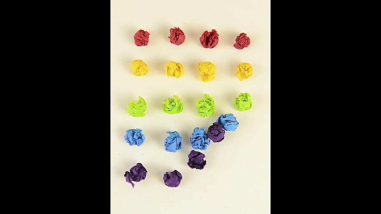 DIY 3D Knead Paper Sticker Art Painting YouTube