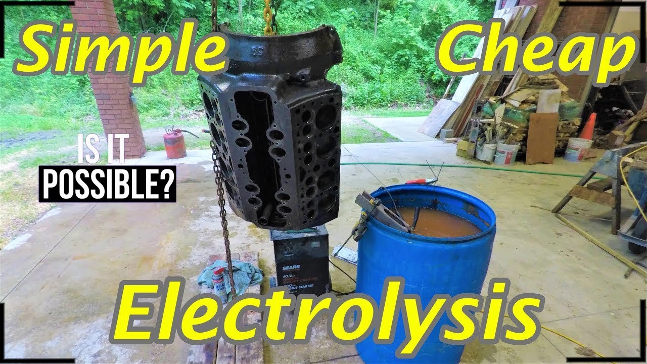 Cleaning a 70 Year Old Engine with Electrolysis! YouTube